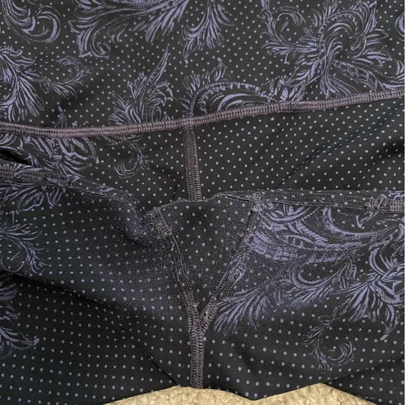 Lululemon Wunder Under High Rise Tight Nulux Foliage Moody Blues Black Size 12 - Picture 16 of 16